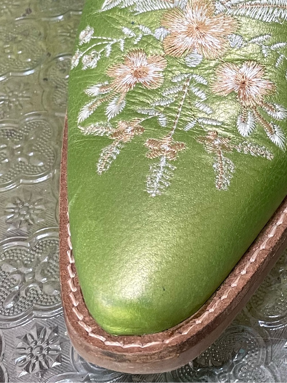 Dingo Primrose Western Boot In Green Metallic Size 9.5 - Picture 12 of 12